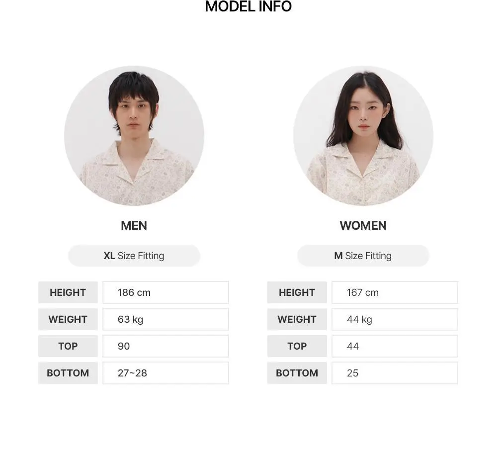 [곽민경 PICK] 오프아워 드리미두들스 도토리대작전 반팔 잠옷 세트 아이보리 (M / L / XL) 상세페이지 25